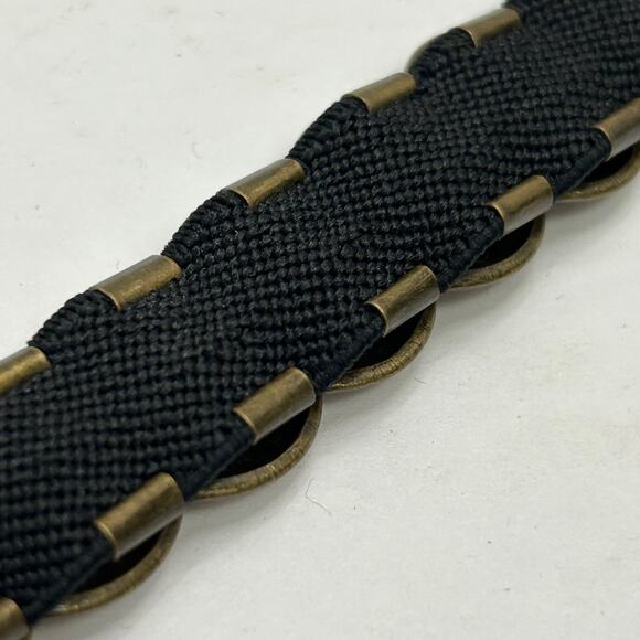 Vintage? Metal Coin Belt Elastic Stretch - Picture 7 of 8